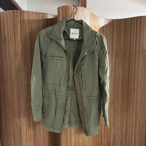 Madewell green utility military Jacket